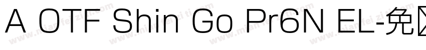 A OTF Shin Go Pr6N EL字体转换